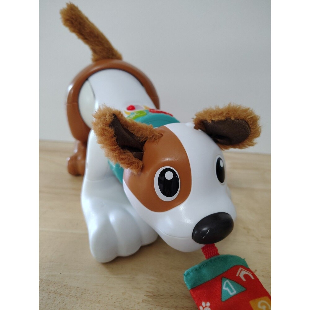 Fisher-Price 123 Crawl with Me Puppy Electronic Dog Infant Toy Works Great Moves